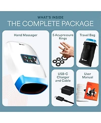 LifePro Hand Massager - for Arthritis and Carpal Tunnel Relief - Hand, Wrist and Fiinger Massager with Heat and Compression