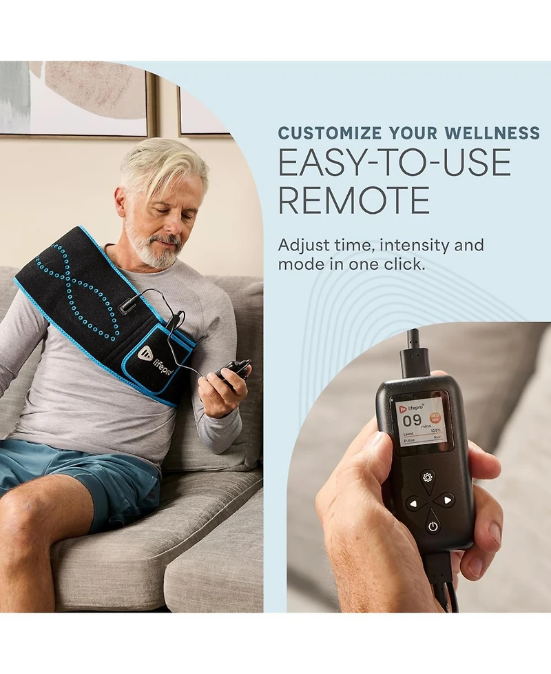 Lifepro Red Light Therapy Belt - Infrared Light for Muscle Relaxation, Inflammation & Circulation