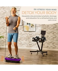 Lifepro Compact Vibration Plate Exercise Machine - Mini Full Body Platform for Lymphatic Drainage & Pain Relief