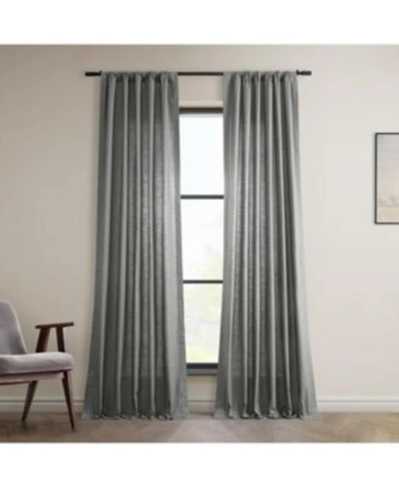 Half Price Drapes Dune Textured Cotton Curtain Pair 2 Panels