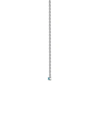 Macy's Lab-Grown Sapphire (5/8 ct. t.w.) Necklace Sterling Silver (also Multi-Stone)