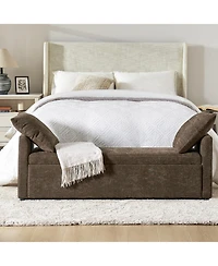 Hulala Home Rosana Transitional 59.4" Wide Storage Bench