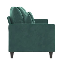 vidaXL 3-Seater Sofa Dark Green 70.9" Velvet