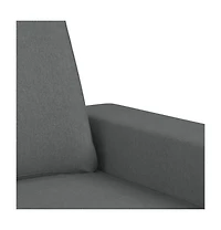 vidaXL 3-Seater Sofa Dark Gray 70.9" Fabric