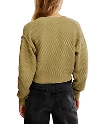 Free People Women's Lila Slouchy Cropped Cardigan