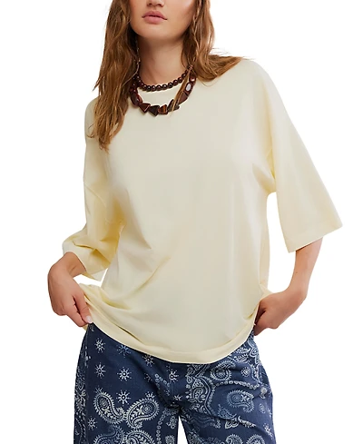 Free People Women's Perfect Oversized Crewneck T-Shirt