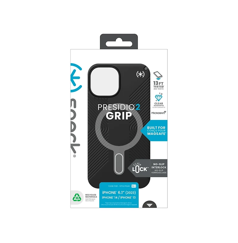 Speck Presidio2 Grip MagSafe Case for Apple iPhone 15 / 14 13 16e