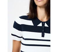 French Connection Women's Short-Sleeve Collared Top