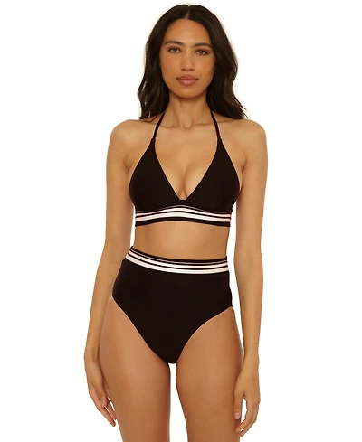 Trina Turk Women's Bougainvillea Reversible V-Neck Top