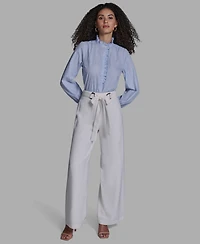 Bcbg Women's Long-Sleeve Collared Top