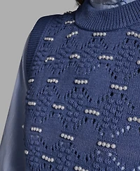 Bcbg Women's Crewneck Sleeveless Sweater