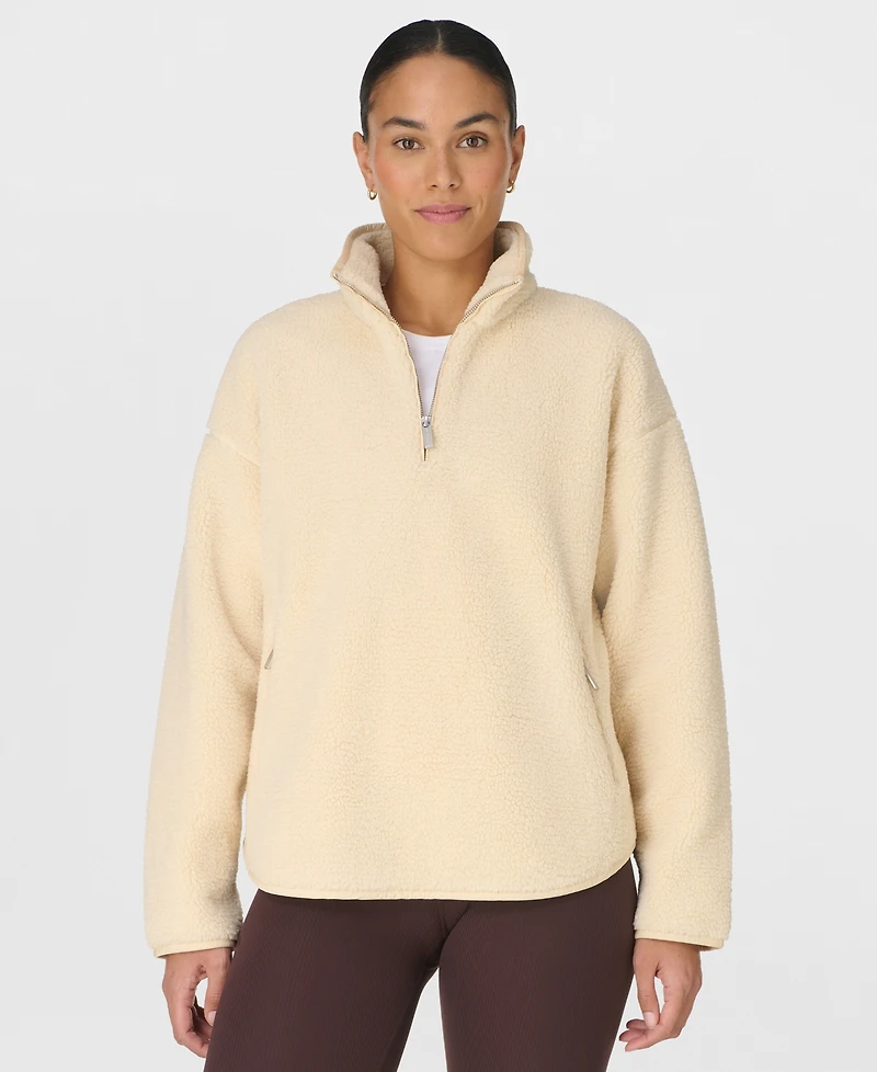 Sweaty Betty Women's New Plush Half Zip Sweatshirt