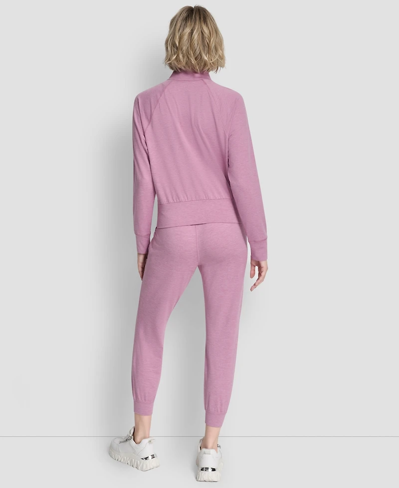 Dkny Women's Space Dye Half-Zip Top