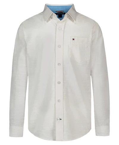 Tommy Hilfiger Boys 8-20 Texture Woven Long-Sleeve Shirt