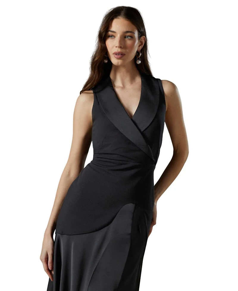 Coast Women's Tux Sleeveless Midi Dress