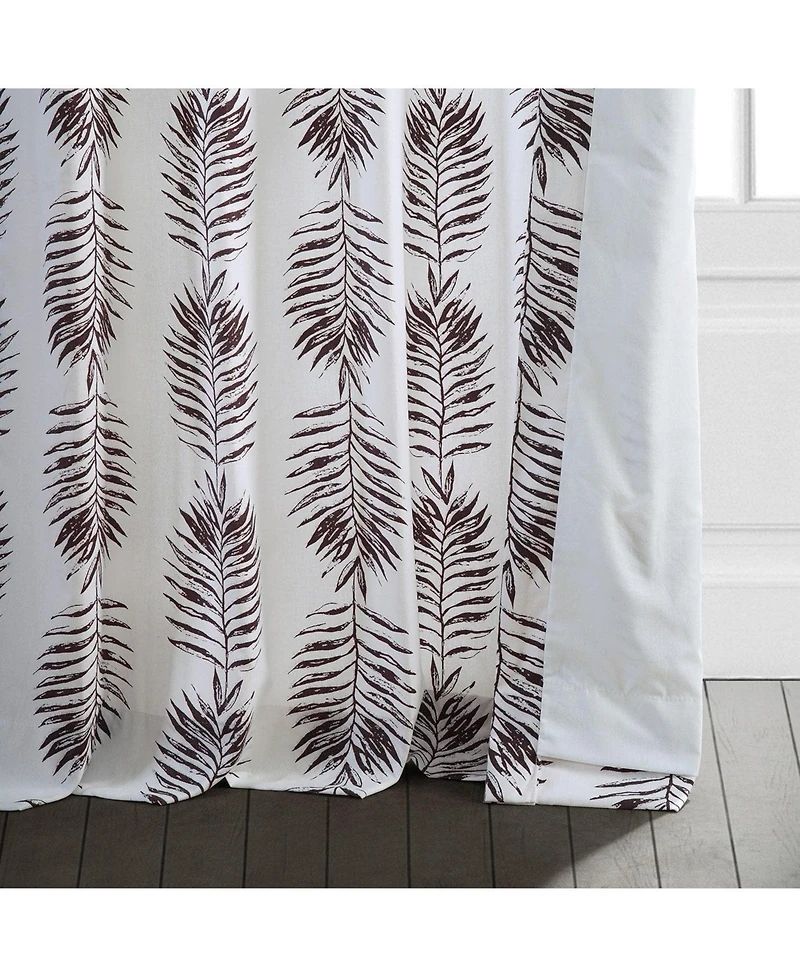 Half Price Drapes Sago Floral Printed Cotton Room Darkening Curtain