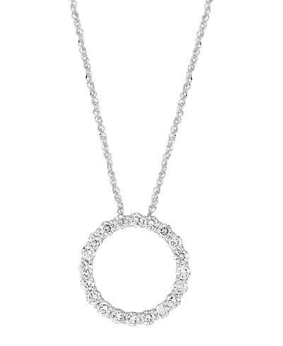 Forever Grown Diamonds Lab Grown Diamond Pendant Necklace (1 ct. t.w.) in Sterling Silver Rhodium