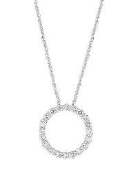 Forever Grown Diamonds Lab Grown Diamond Pendant Necklace (1 ct. t.w.) in Sterling Silver Rhodium
