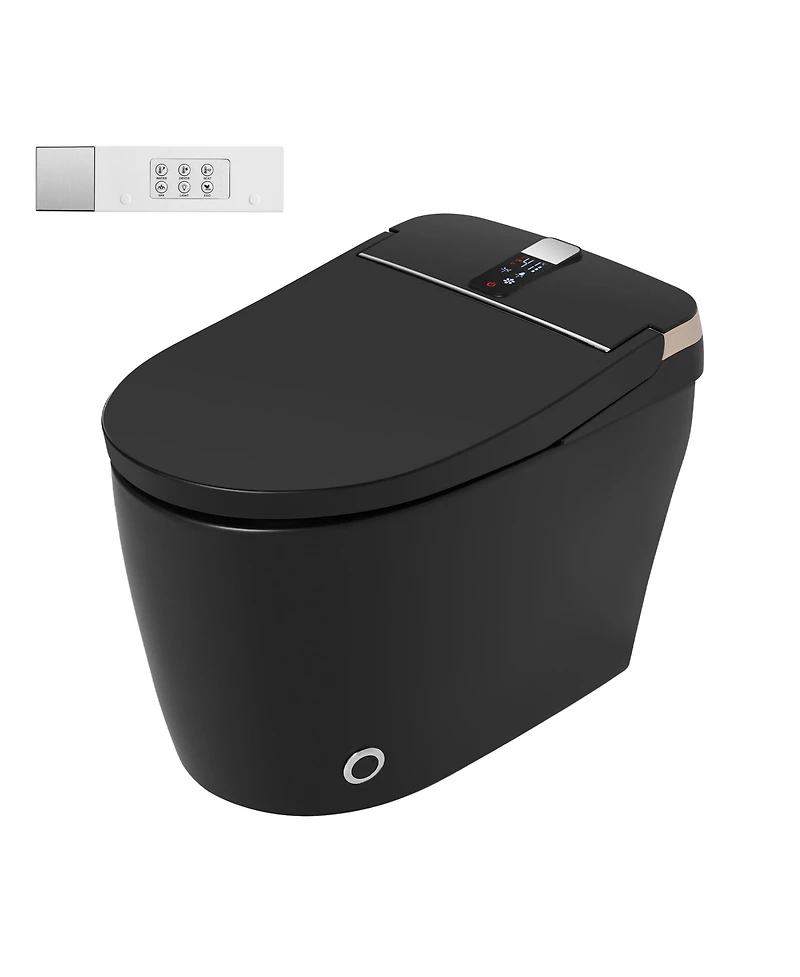 Casainc Smart One-Piece Bathroom Fixture With Heated Seat, Auto Flush, Automatic Lid, Wash And Air Dryer