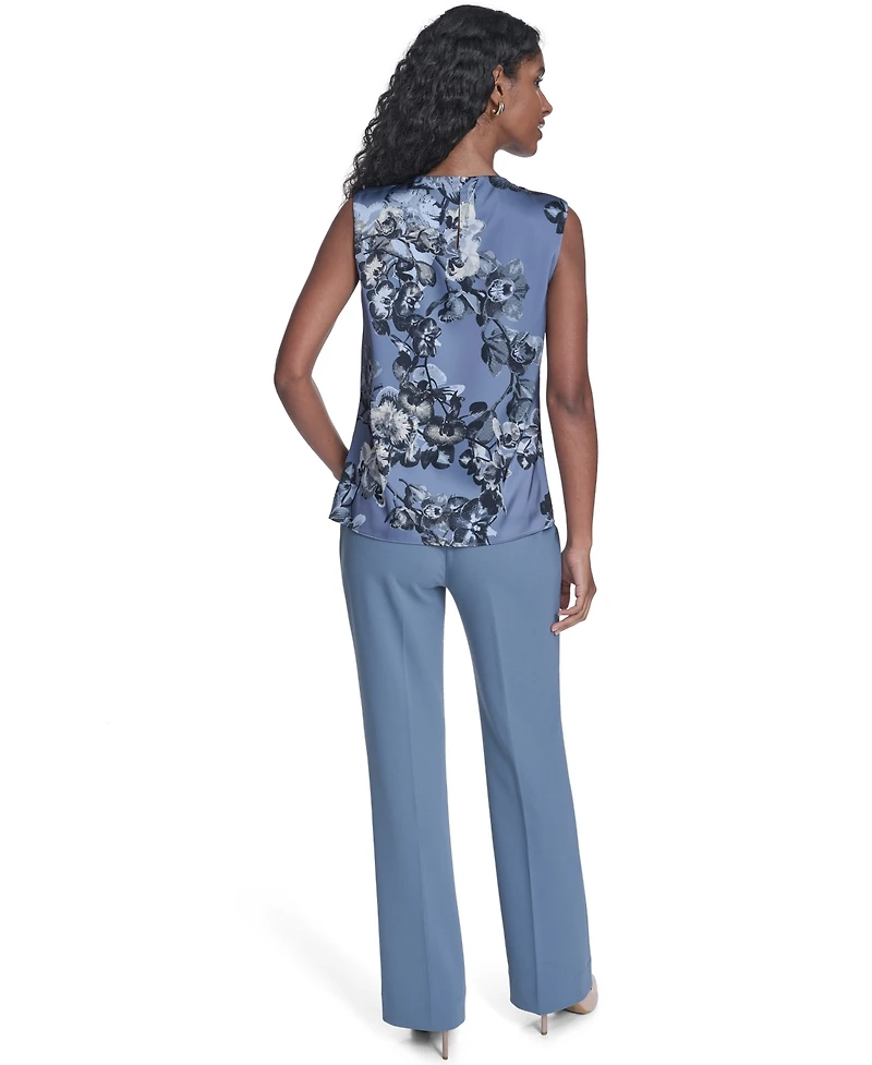 Calvin Klein Petite Sleeveless High Neck Top