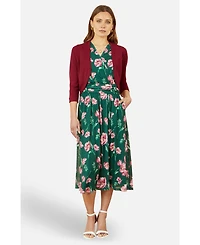 Yumi Women's Knitted Curve Bolero