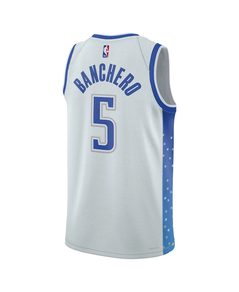 Nike Men's and Women's Paolo Banchero Silver Orlando Magic 2025/26 City Edition Swingman Jersey