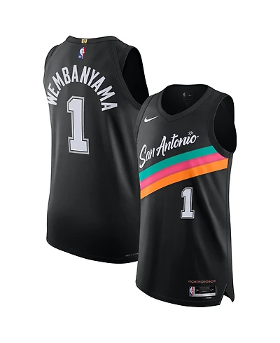 Nike Men's and Women's Victor Wembanyama Black San Antonio Spurs 2025/26 City Edition Authentic Jersey