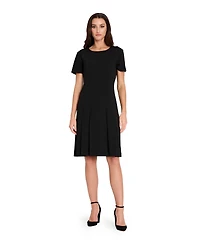 Tahari Asl Women's Short-Sleeve Dress