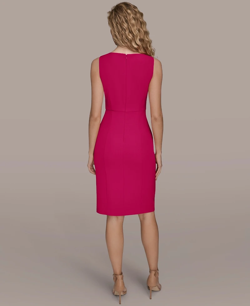 Donna Karan New York Women's Square Neck Midi Dress