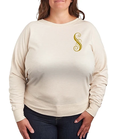 Hybrid Apparel Plus French Terry Long Sleeve Pullover Top