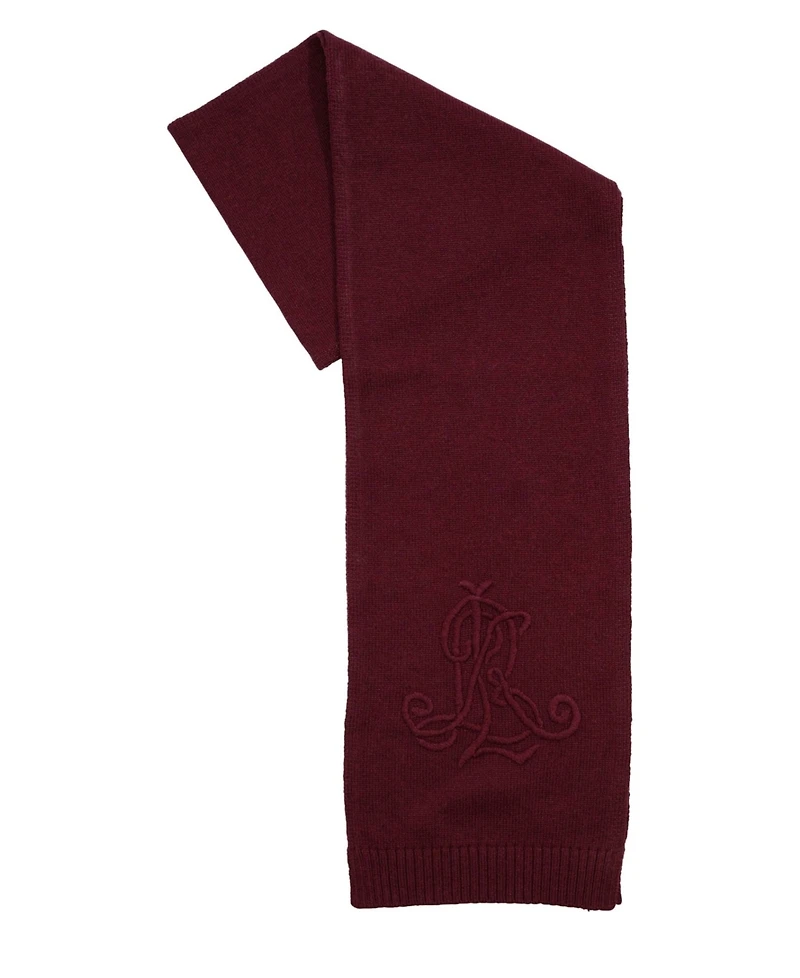 Lauren Ralph Embroidered Logo Scarf