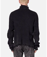 mnml Men's Distressed Crop Knit Sweater