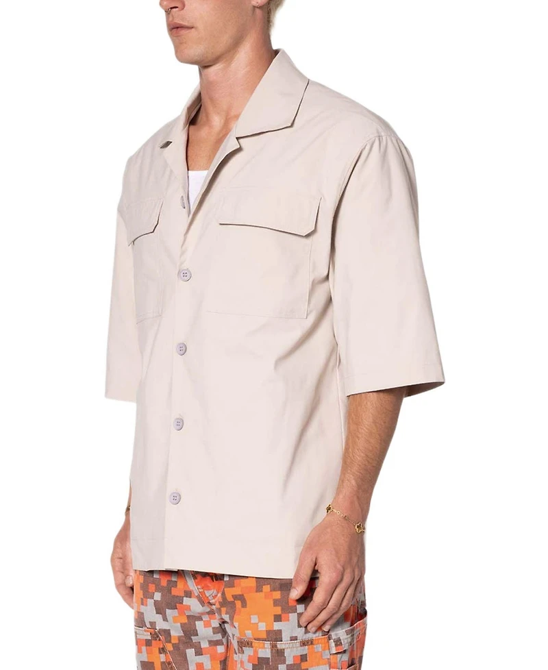 mnml Men's Lined Woven Nylon Shirt
