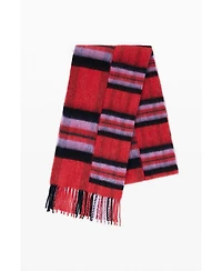 Desigual Women's Long Checkered Scarf
