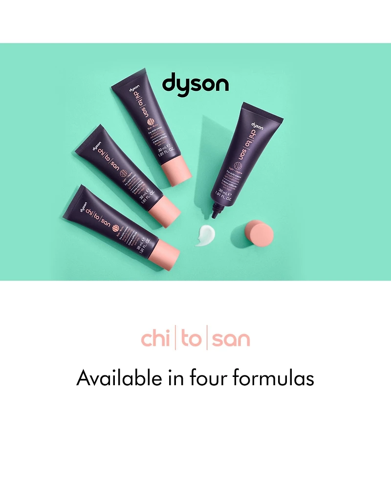 Dyson Chitosan Pre-style cream travel mini, Curly to coily, Light conditioning, 30mL