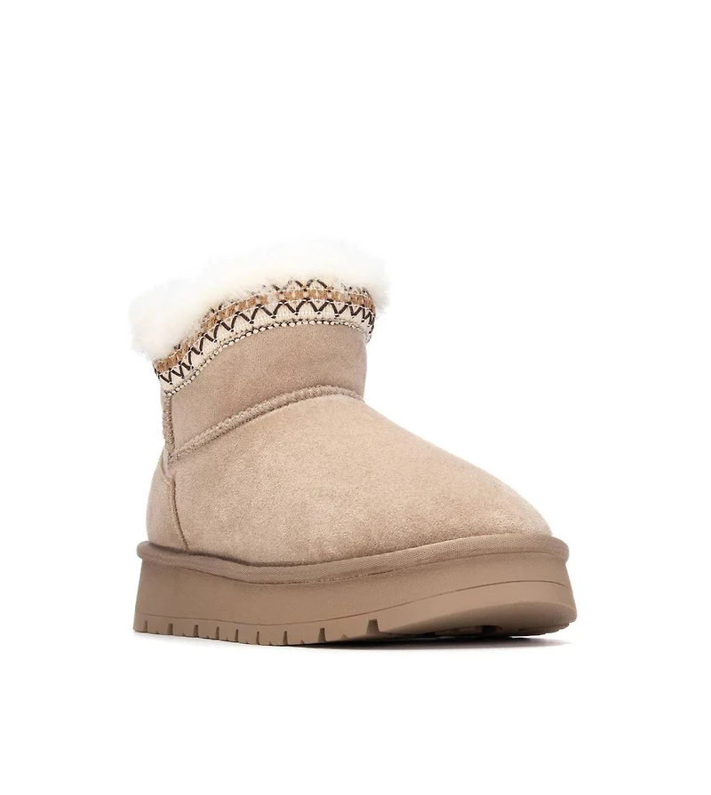 Xti Women's Suede Comfort Ankle Booties