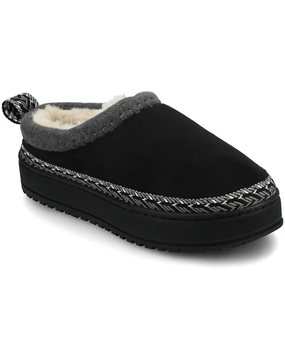 Journee Collection Women's Tarika Round Toe Clog Slippers