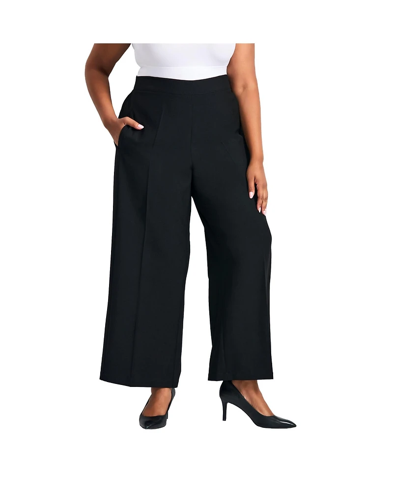 Avenue Women's Anna Wide Leg Pleat Front Pant