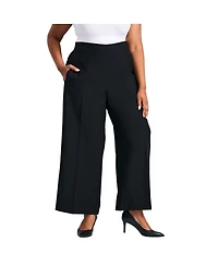 Avenue Women's Anna Wide Leg Pleat Front Pant