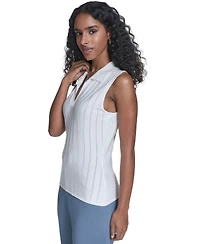 Calvin Klein Women's Sleeveless Collared Sweater