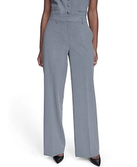 Calvin Klein Women's Pinstripe Mid-Rise Pants