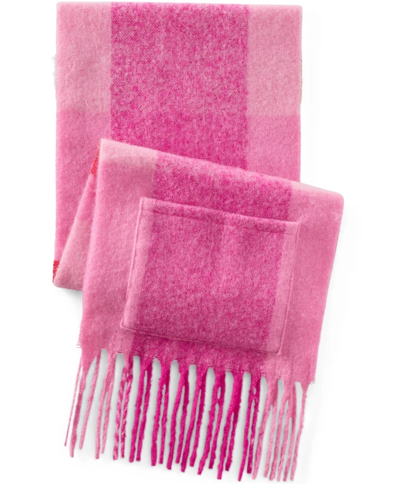 Lands' End Women's Brushed Blanket Fringe Scarf