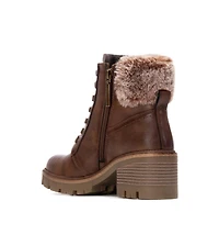 Xti Women's Block Heel Combat Booties Refresh Collection By Xti