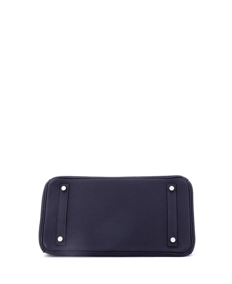 Pre-Owned Hermes Birkin 30 Handbag Verso Togo with Palladium Hardware