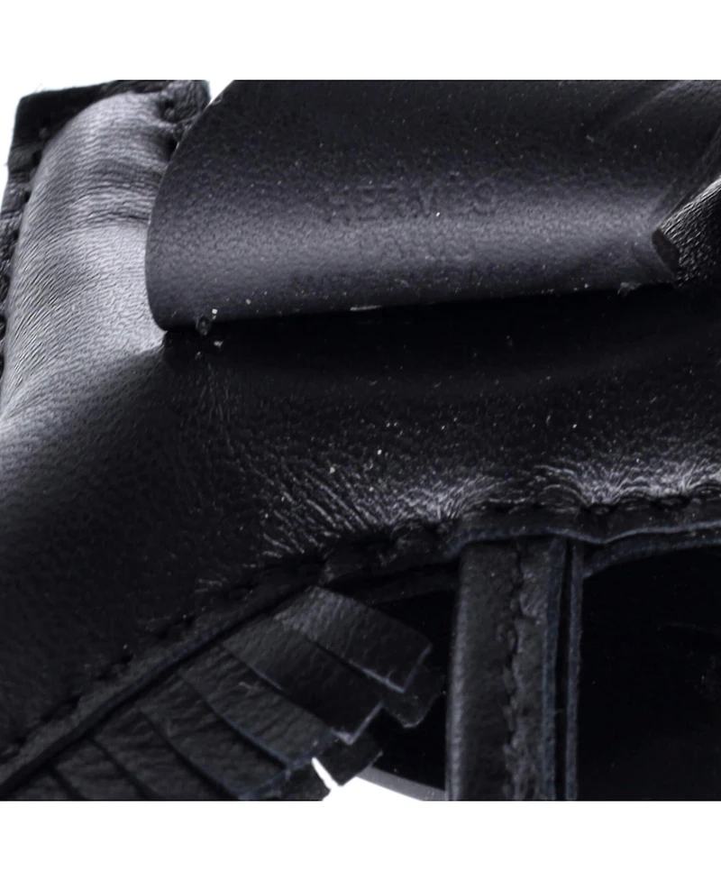 Pre-Owned HERMES Pm So Black Pegase Rodeo Bag Charm Leather