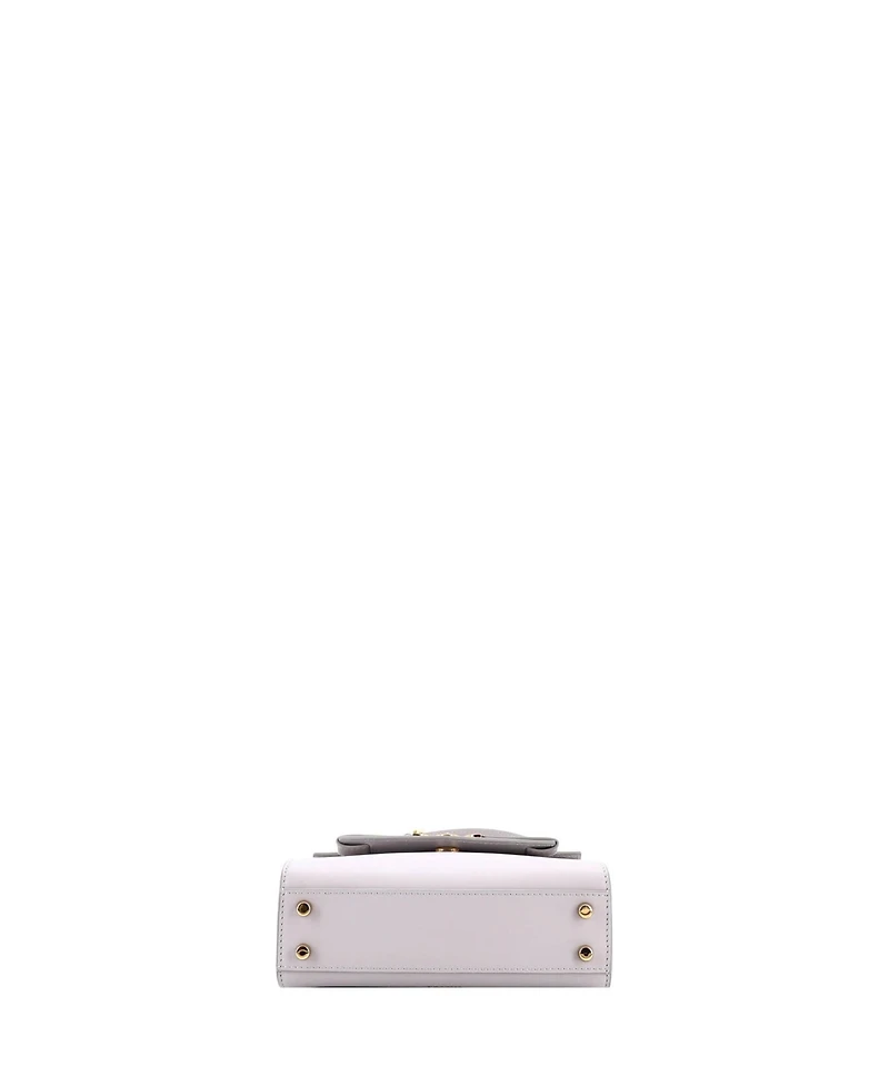 Pre-Owned Versace Small Medusa 95 Top Handle Bag Leather