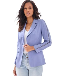 Lascana Women's Crochet Detail Blazer