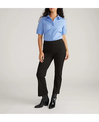 Universal Standard Women's Stretch Poplin Short Sleeve Shirt