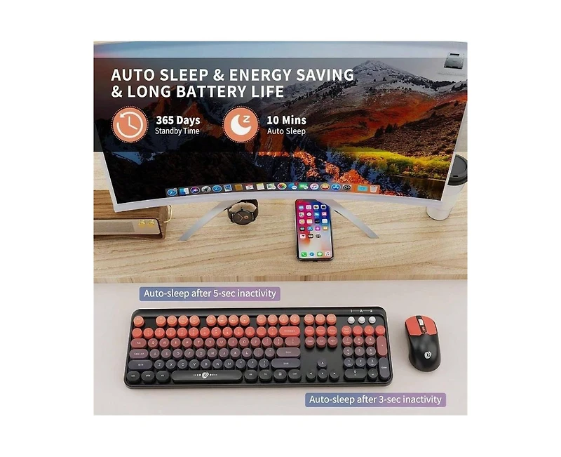 risokeys Wireless Keyboard and Mouse Combo