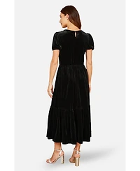 Yumi Women's Velvet Midi Dress